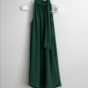 Halter green dress